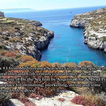 בית נופש Great Seaviews Location - Free Gozo Taxi Service, Fast Wifi, Bicycles, Bbq & Parking, No Car Needed *